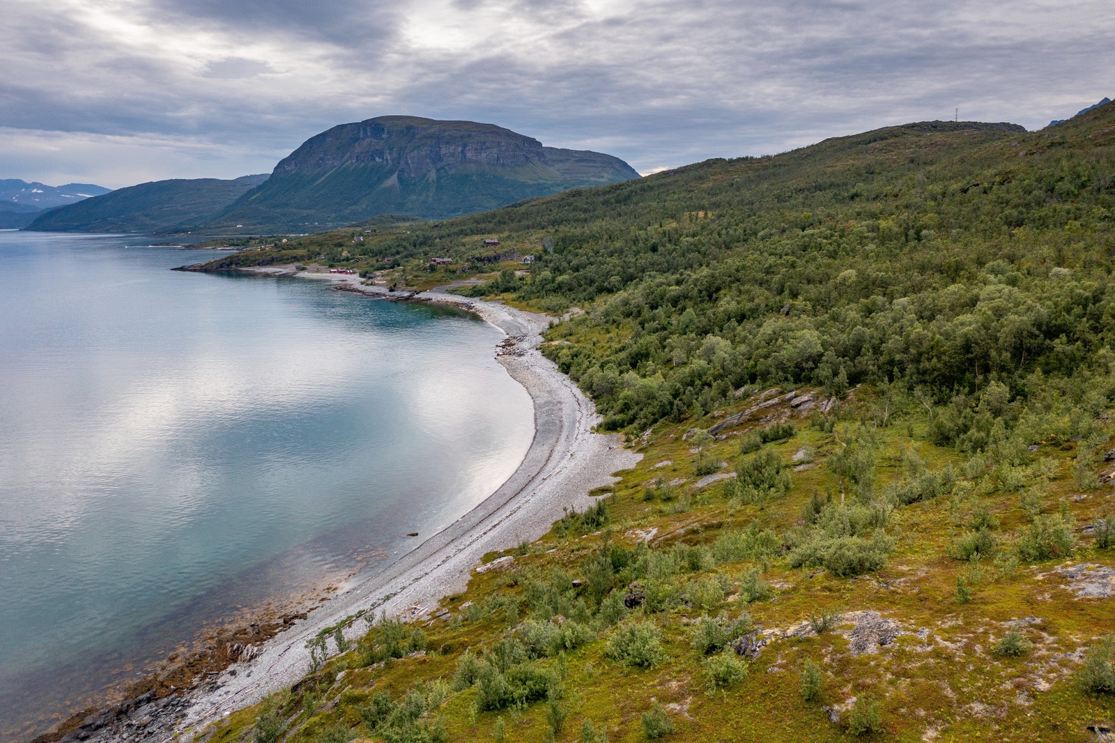Strandlinja langs Finnby indre Galleribilde