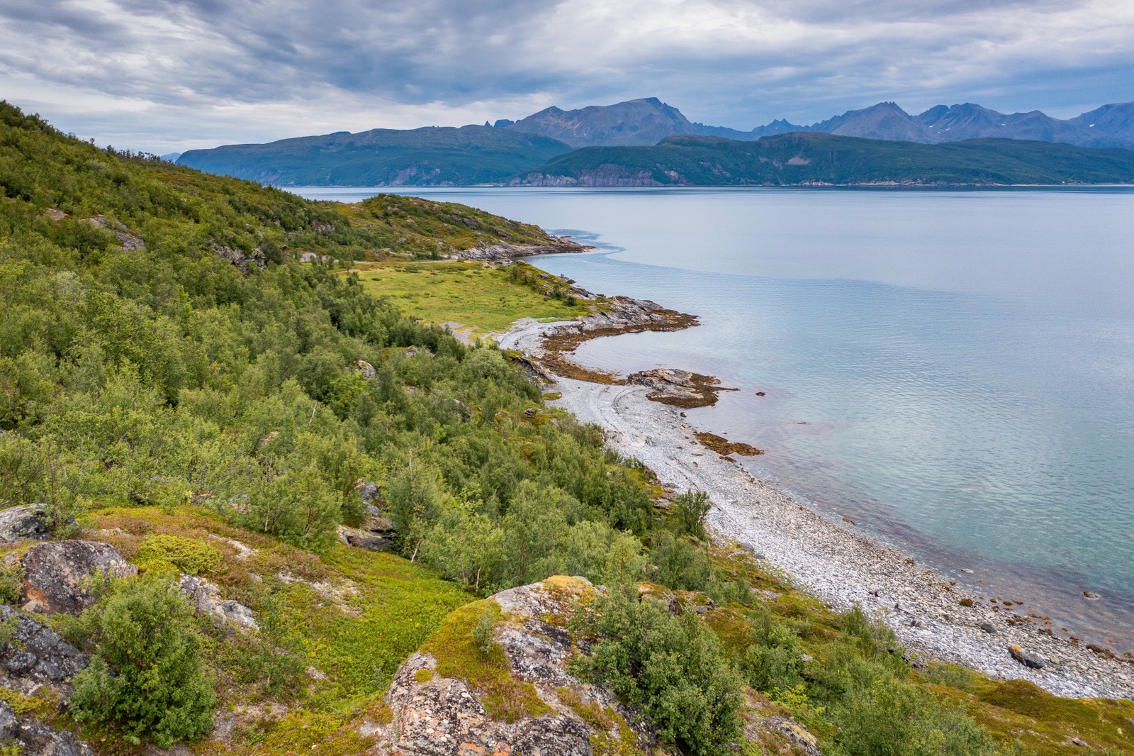 Utsikt utover mot Guggas og Torskeneset Galleribilde