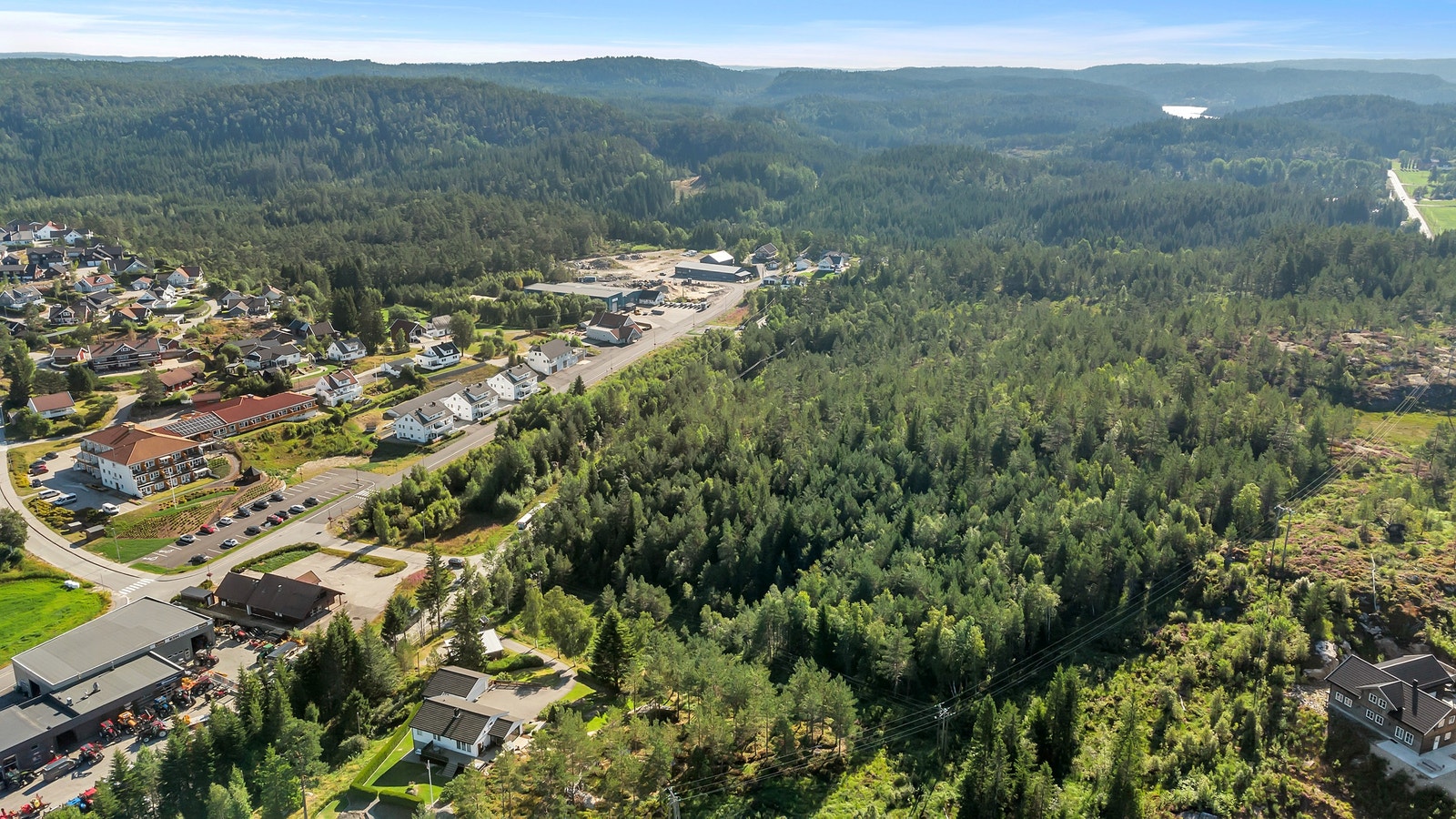Bilde tatt nordvest fra Galleribilde