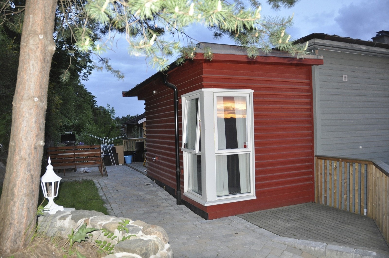 Uteplass utenfor soverom 1. Galleribilde