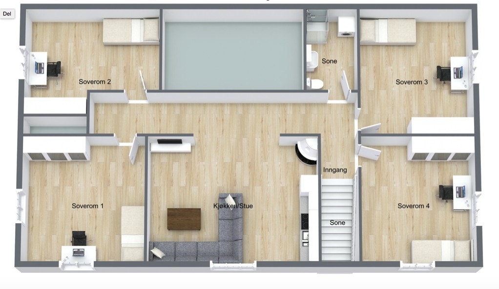 Plantegning Galleribilde