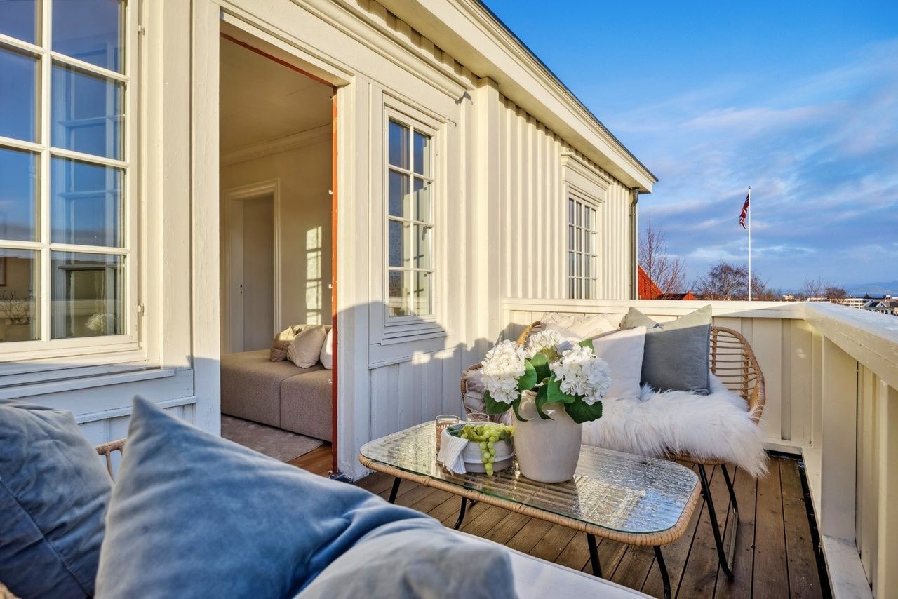 God balkong med utsikt Galleribilde