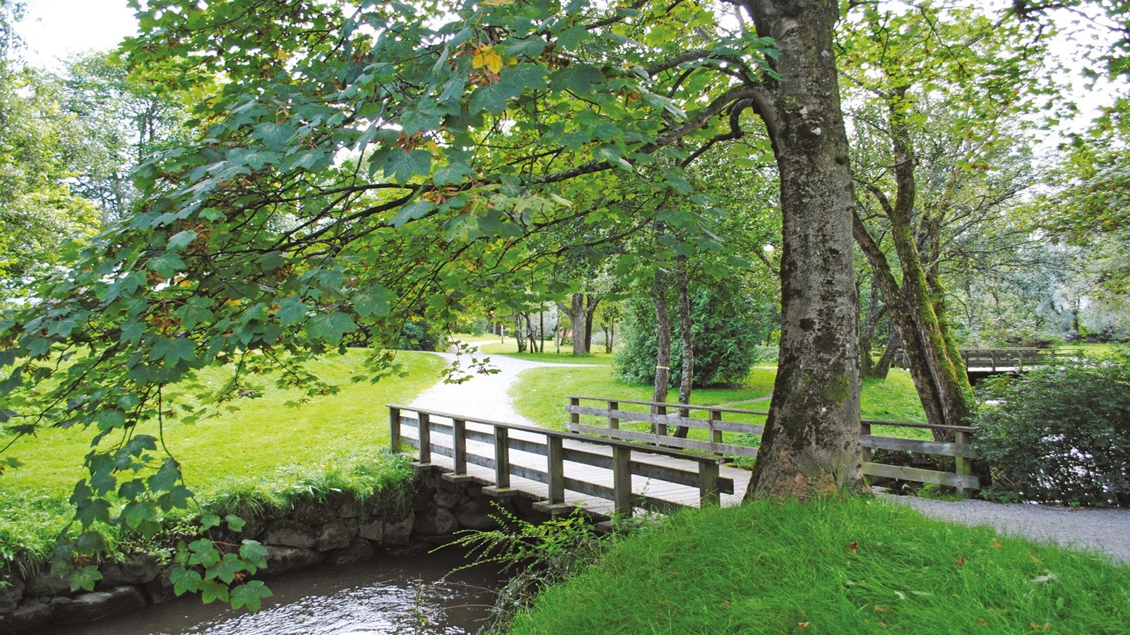 Sandvedparken når du med en lett spasertur Galleribilde