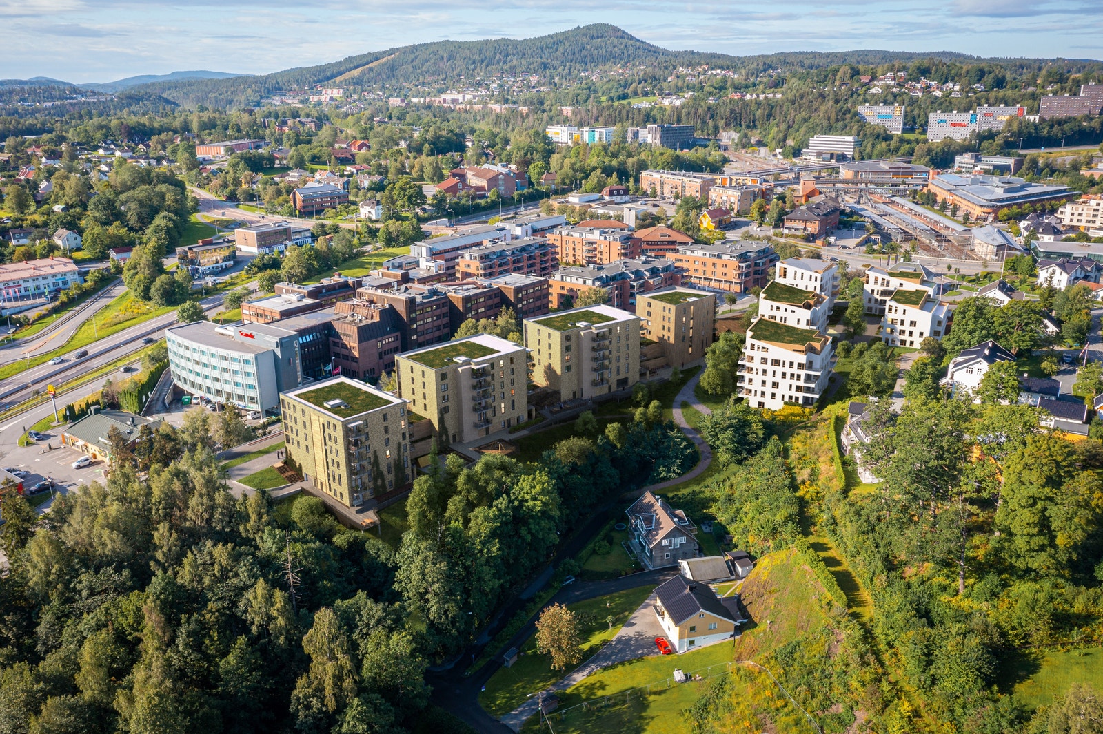 Oversikt over Fusdal Torg-prosjektet Galleribilde