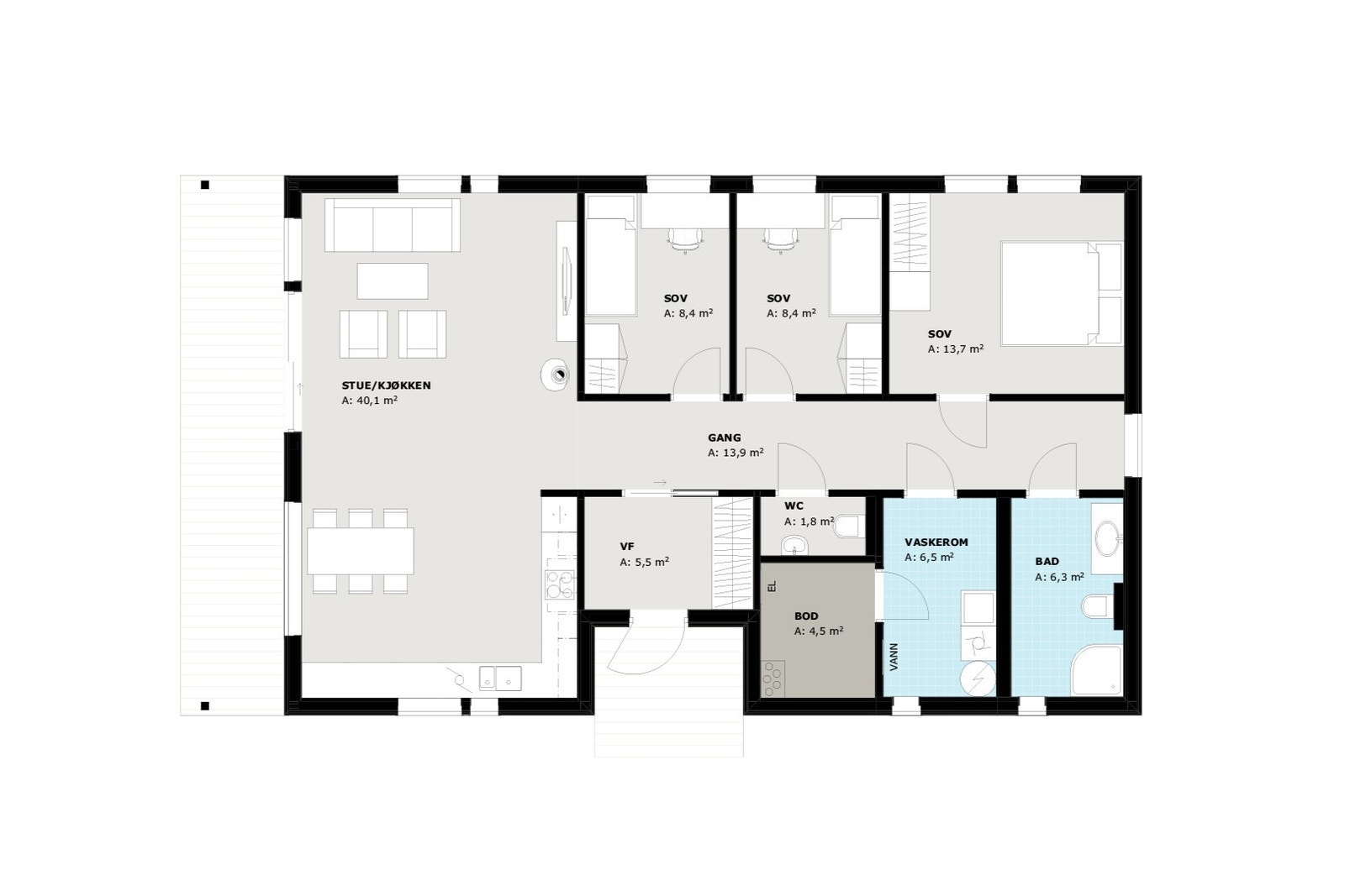 Torp - forslag til interiør Galleribilde