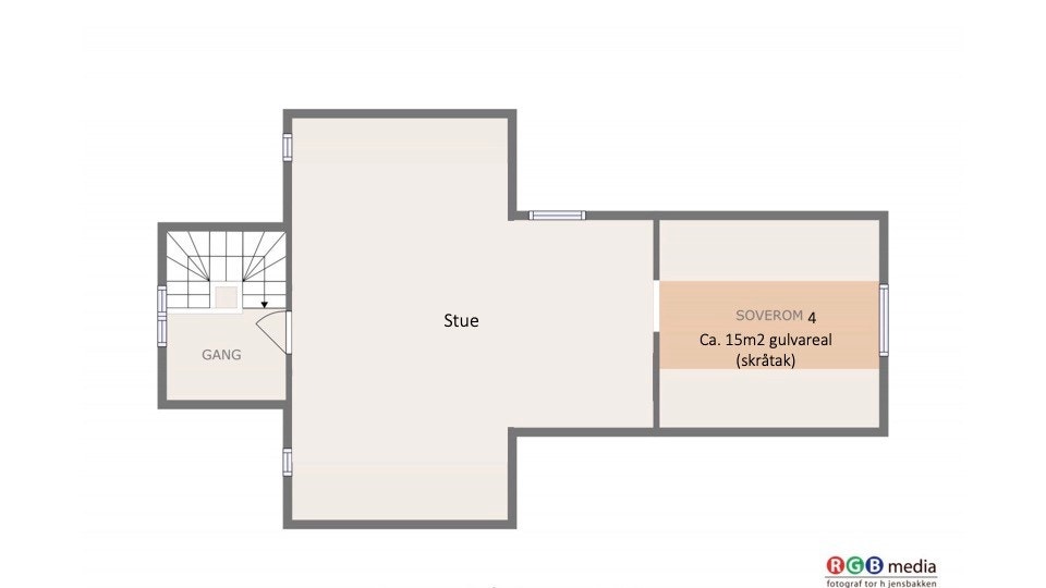 Plantegning 3. etasje Galleribilde