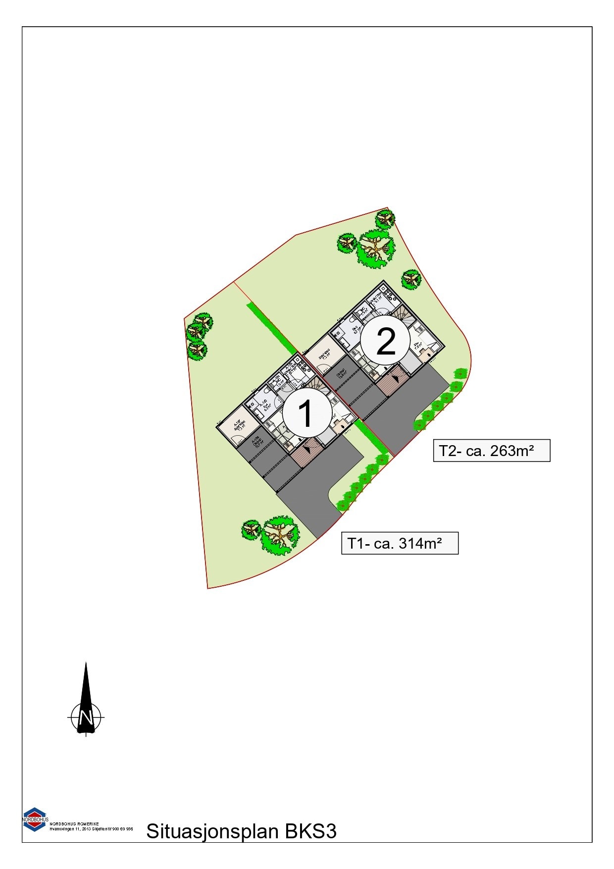 Situasjonsplan BKS 3 Galleribilde