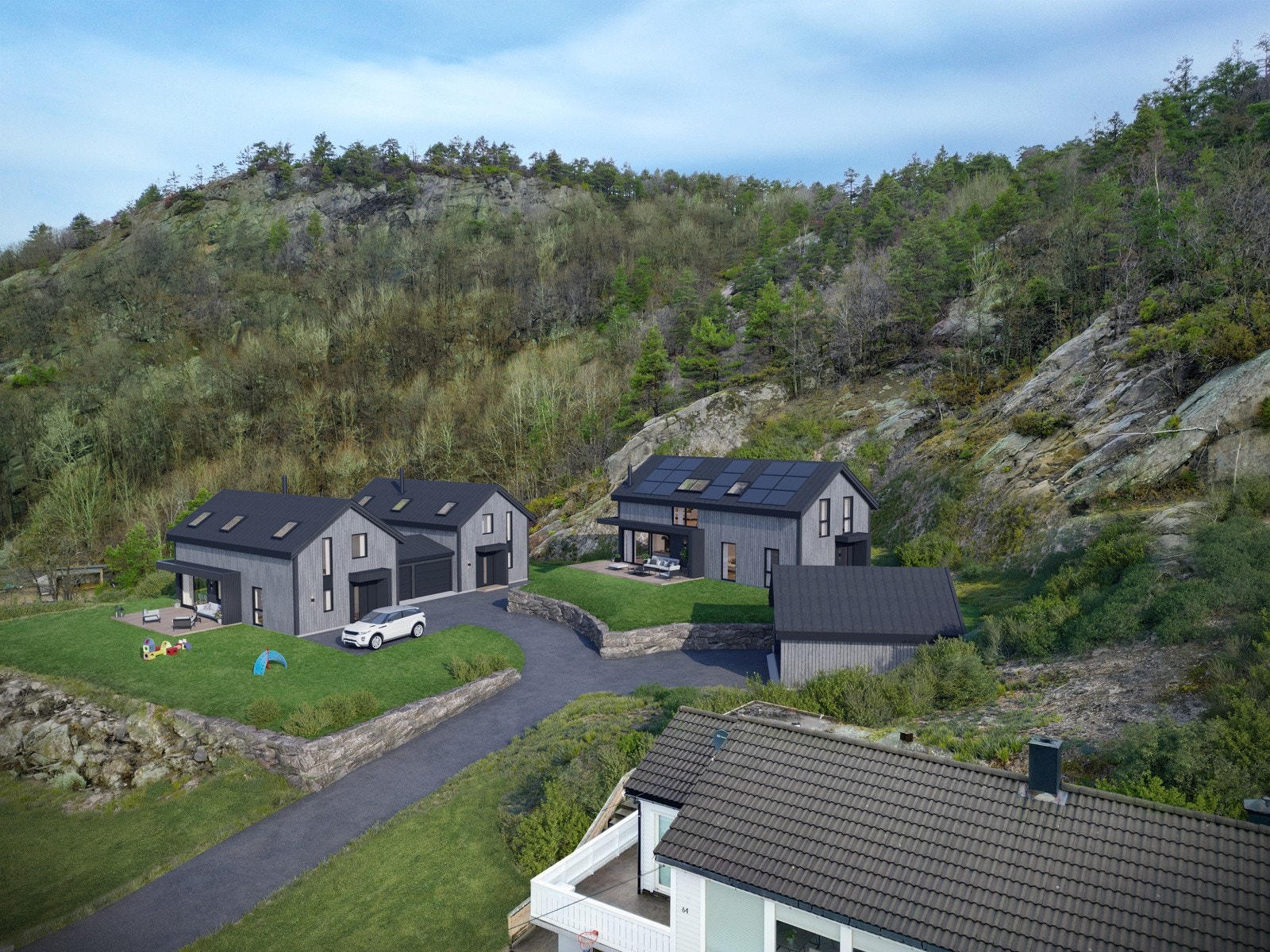 Områdebilde - Solcelleanlegget vil være tilvalg. Galleribilde