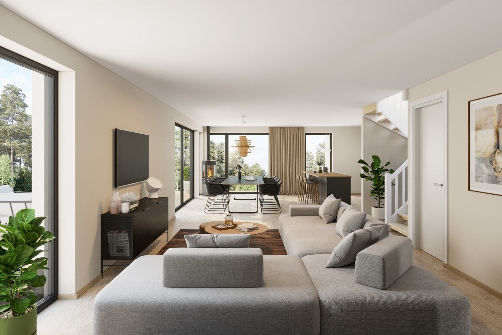 Stuen i boligen Galleribilde