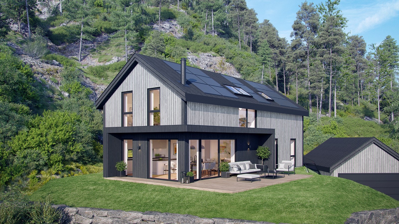 Fasade enebolig Galleribilde