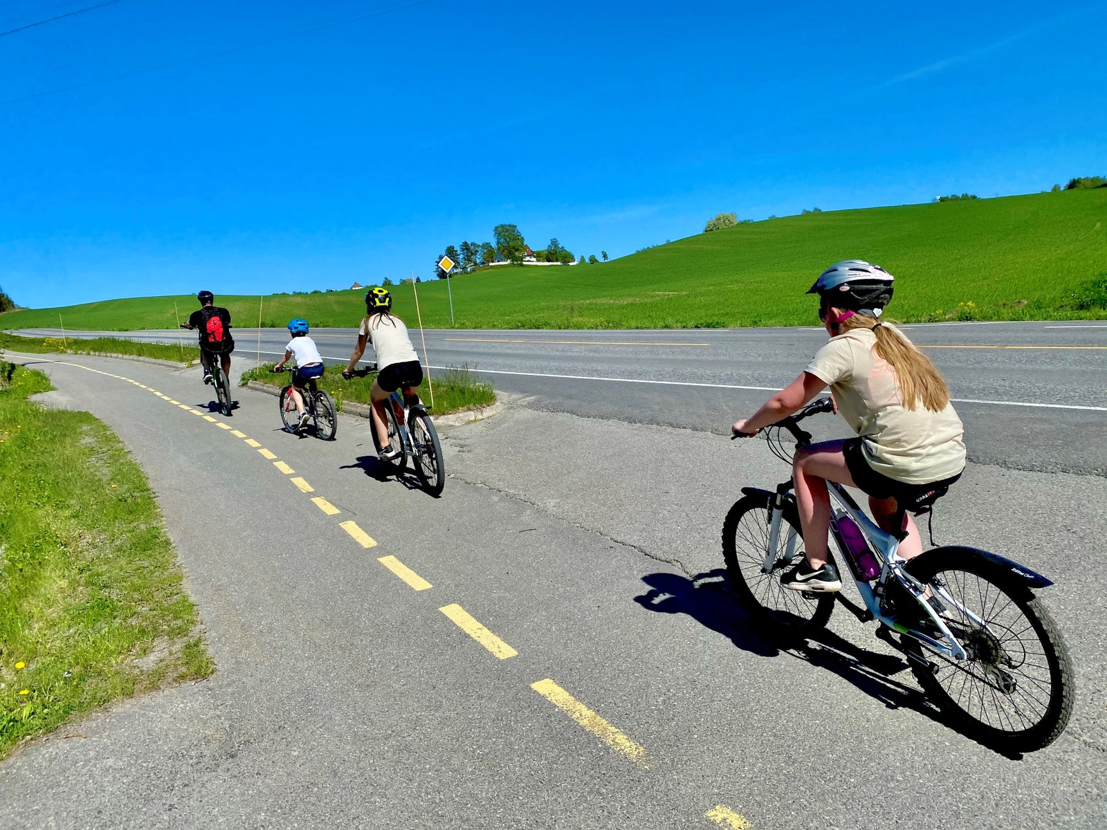 En fin sykkeltur tar deg til Hamar sentrum. Galleribilde