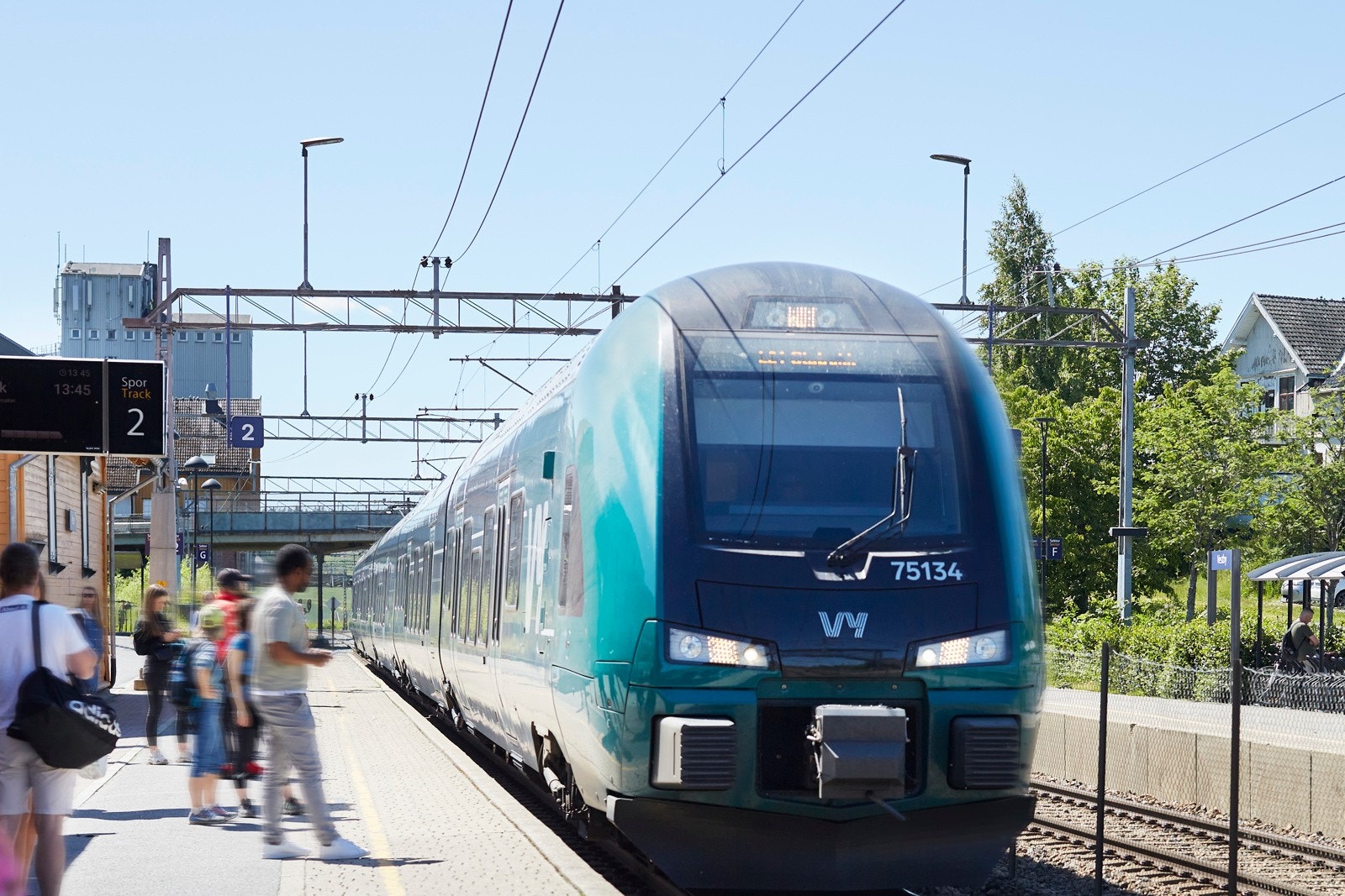 ... og Vestby Stasjon 500 meter unna Galleribilde