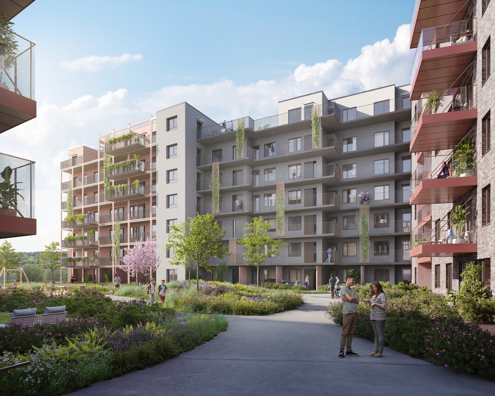 Første byggetrinn består av 118 leiligheter i hus A1, A2, B1 og C. Galleribilde