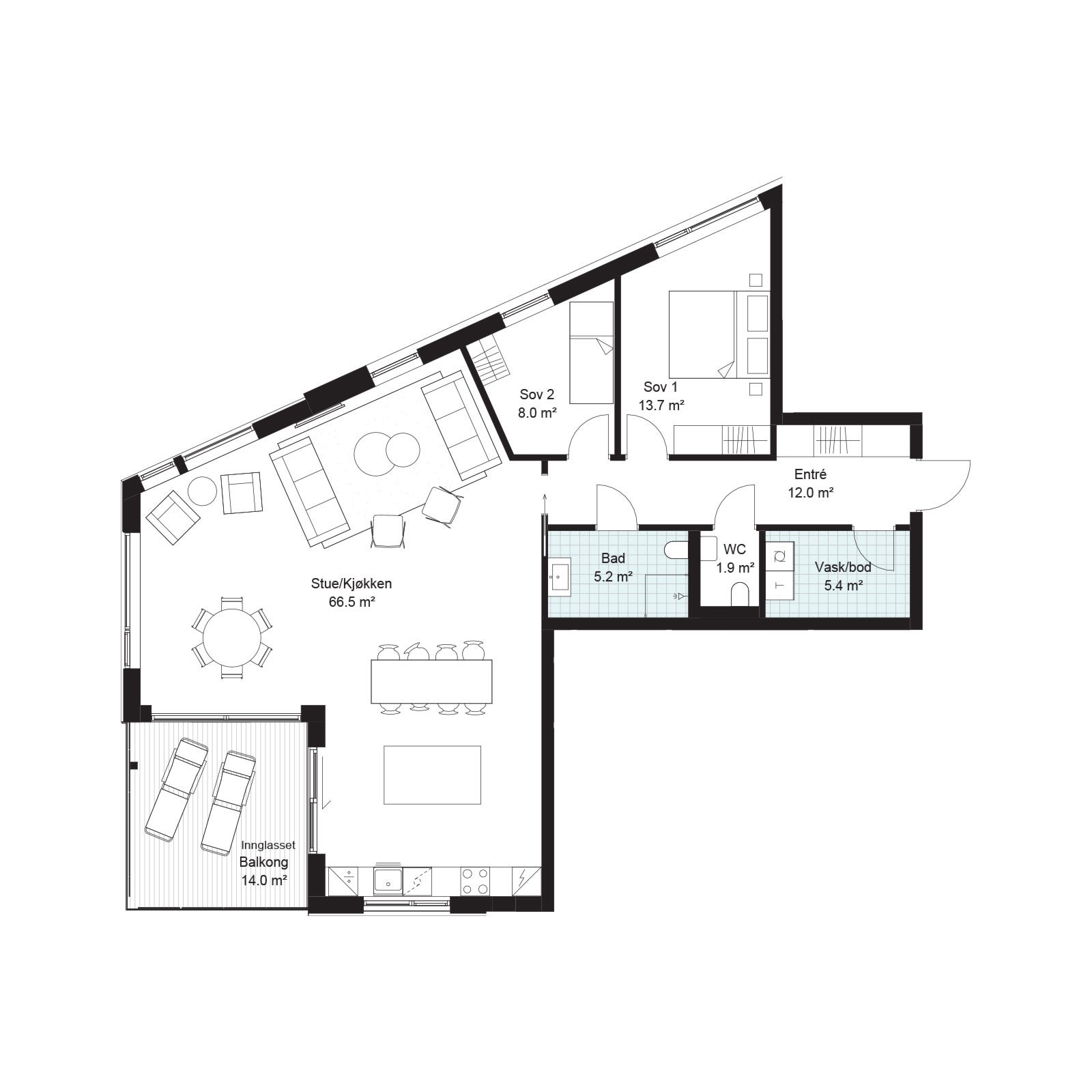 H0203 Plantegning Galleribilde