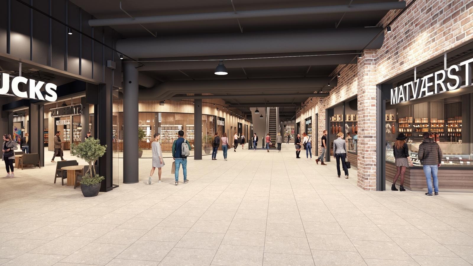 I Værstetorvet kommer også Matværste Fredrikstads egen mathall fylt med street food boder og utsalg av ulike råvarer og delikatesser. Galleribilde