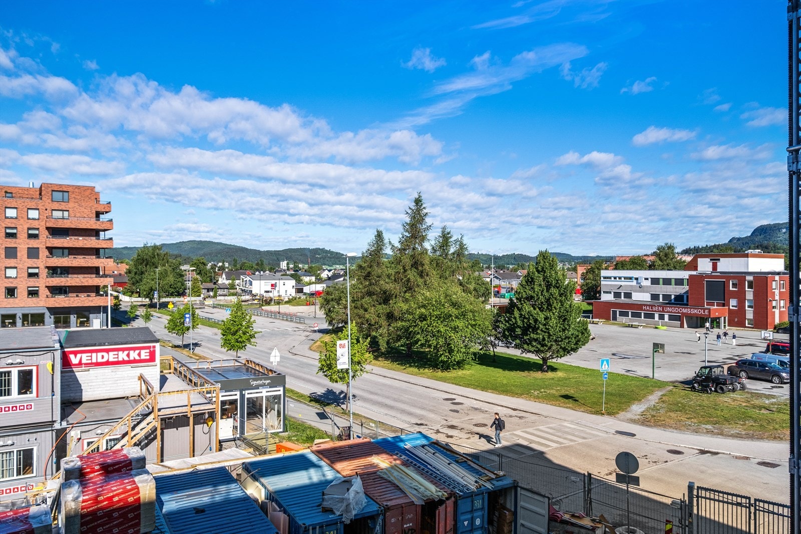 Utsiktsbilde fra 3. etasje - kun for å vise illustrasjon av høyde Galleribilde