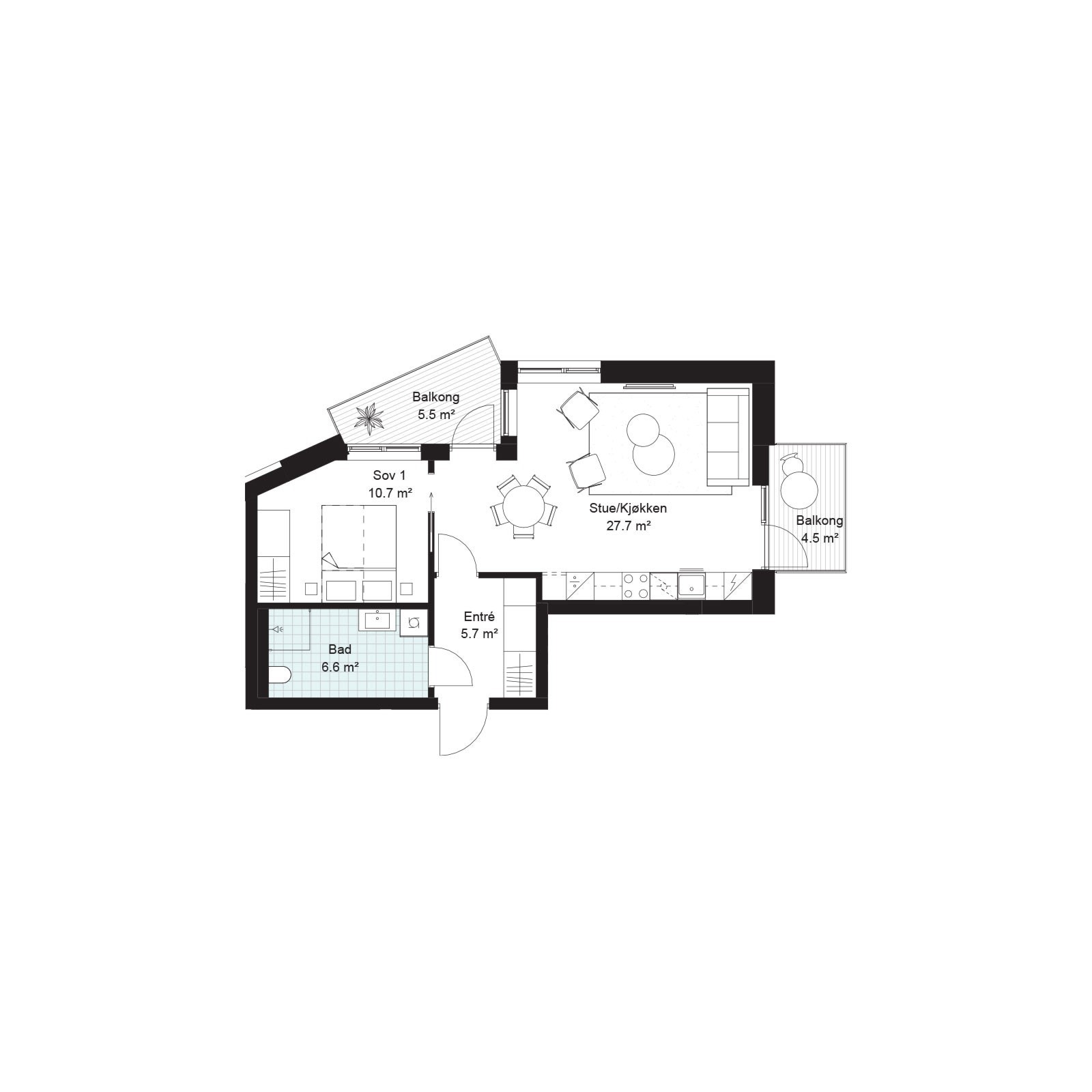 H0304 Plantegning Galleribilde