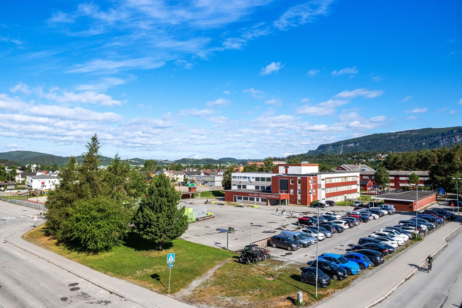 Utsiktsbilde fra 4. etasje - kun for å vise illustrasjon av høyde Galleribilde