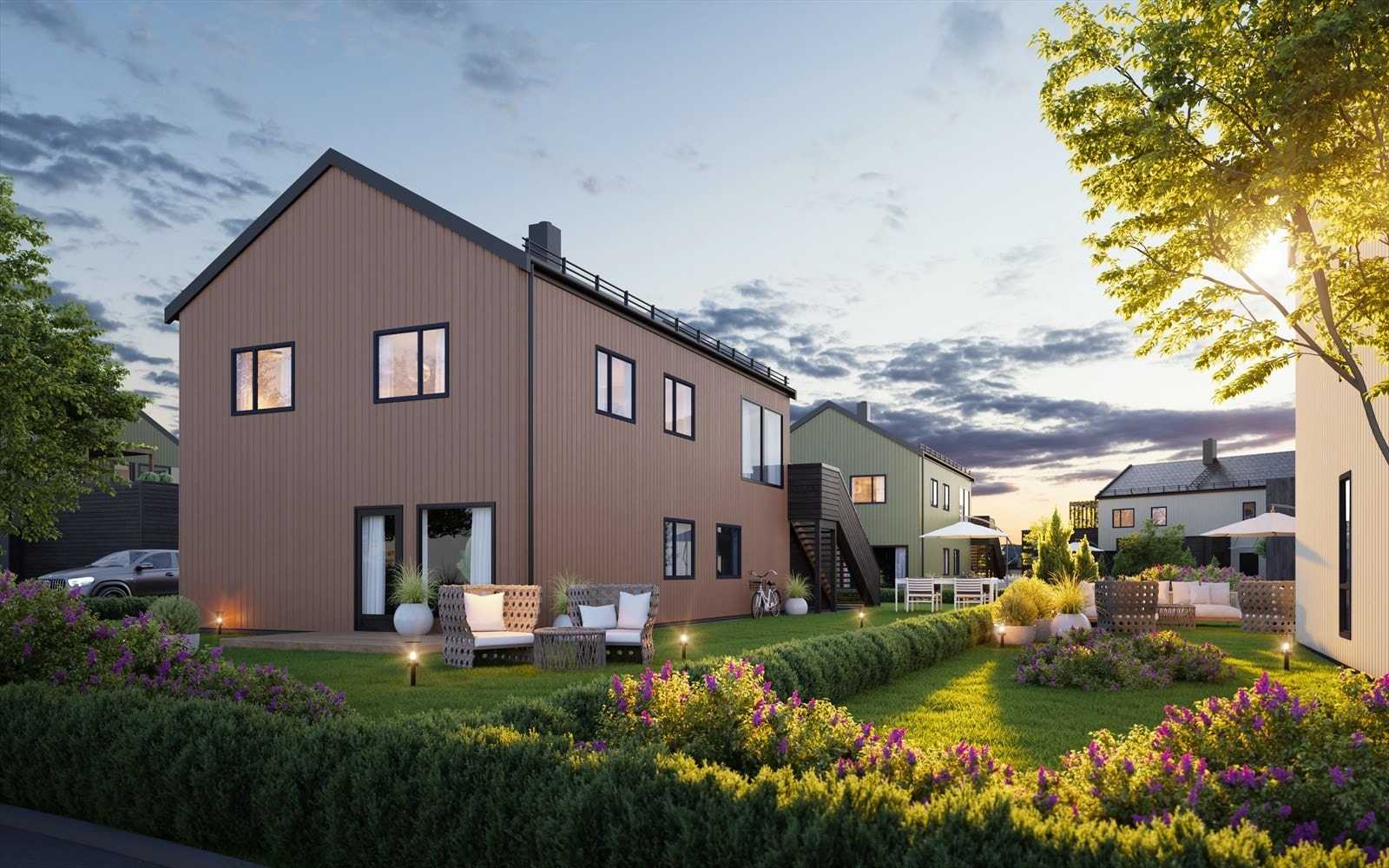 Her blir det god plass både ute og inne. Galleribilde