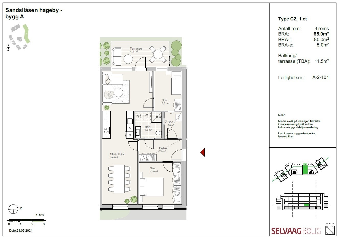 A-2-101, Type C2, 1.etg. Galleribilde