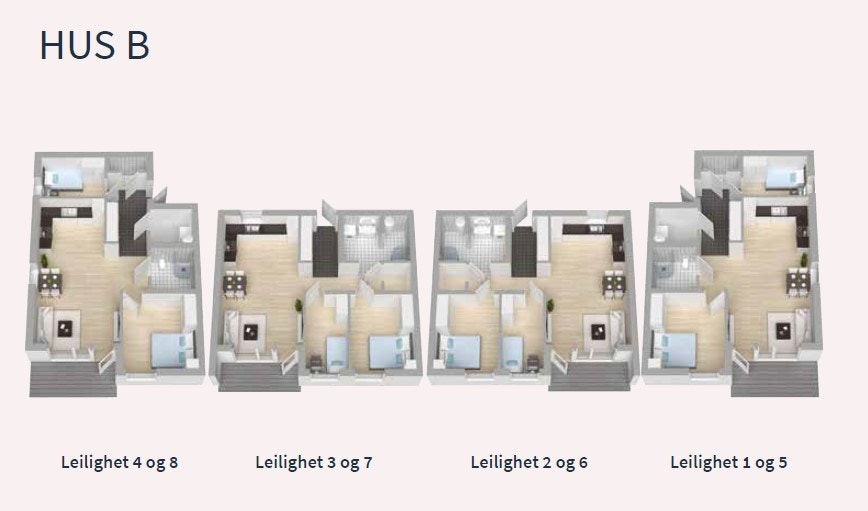 Planløsning hus B Galleribilde