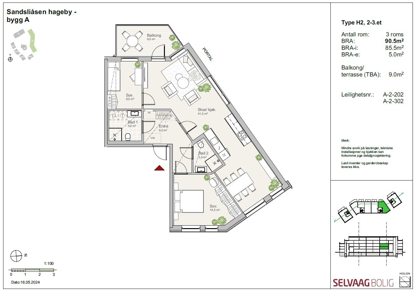 A-2-202, Type H2, 2.-3.etg. Galleribilde