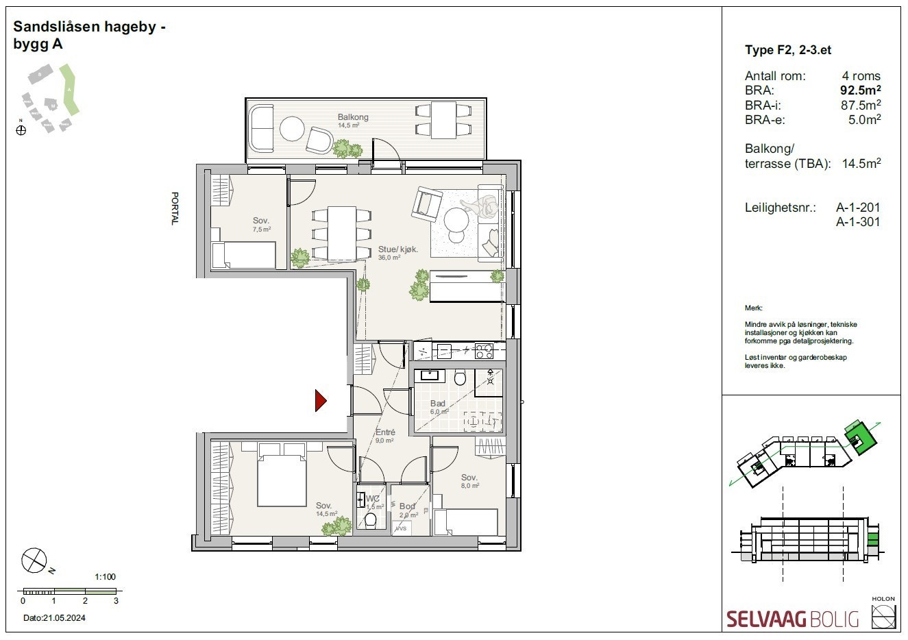 A-1-301, Type F2, 2.-4.etg. Galleribilde