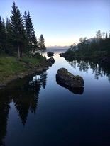 På vei til hytta passerer man den vakre elvemunningen Galleribilde