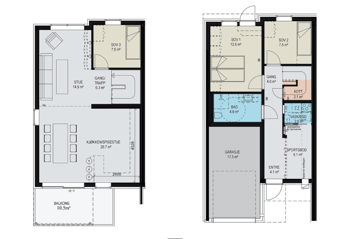 Plantegning hus 5 Galleribilde