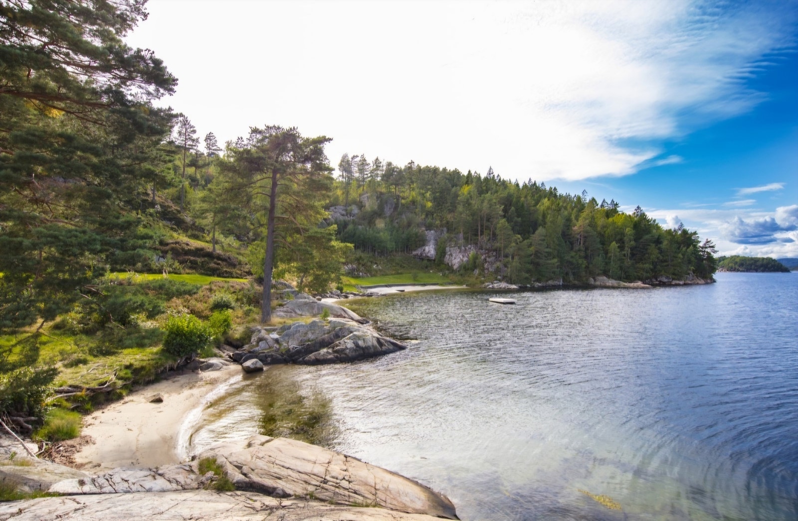 Nydelig sandstrand Galleribilde