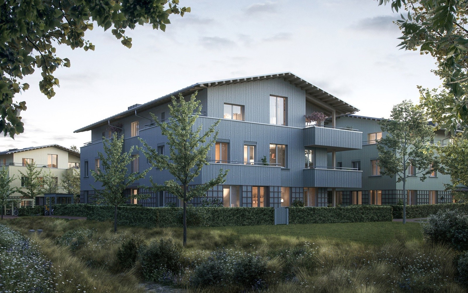 Bilfritt, tilbaketrukket og frodig. Galleribilde