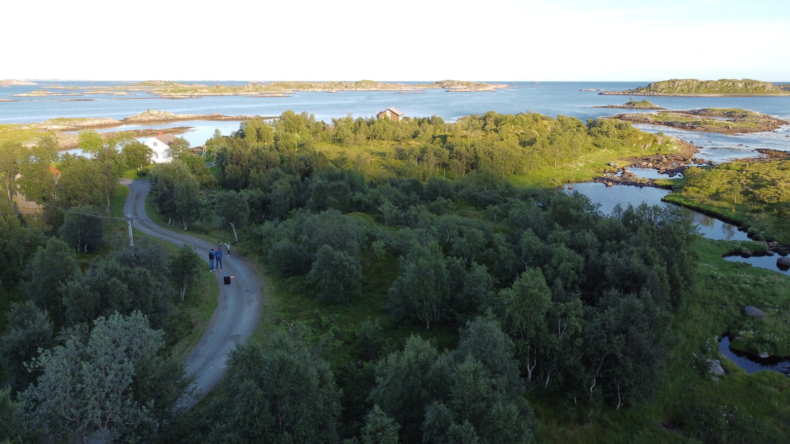 Bildet tatt sent på kvelden. Galleribilde