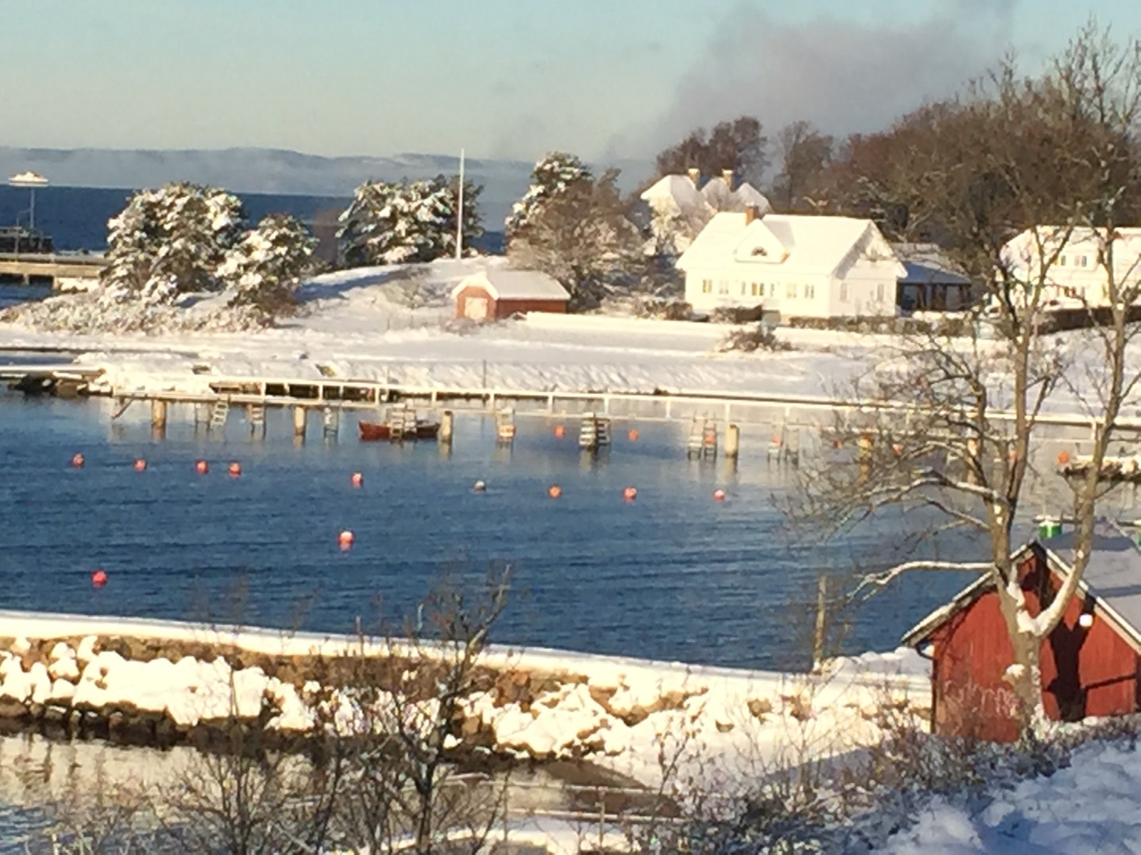Området om vinteren Galleribilde