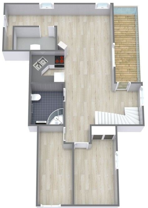 Plantegning 1. etasje Galleribilde