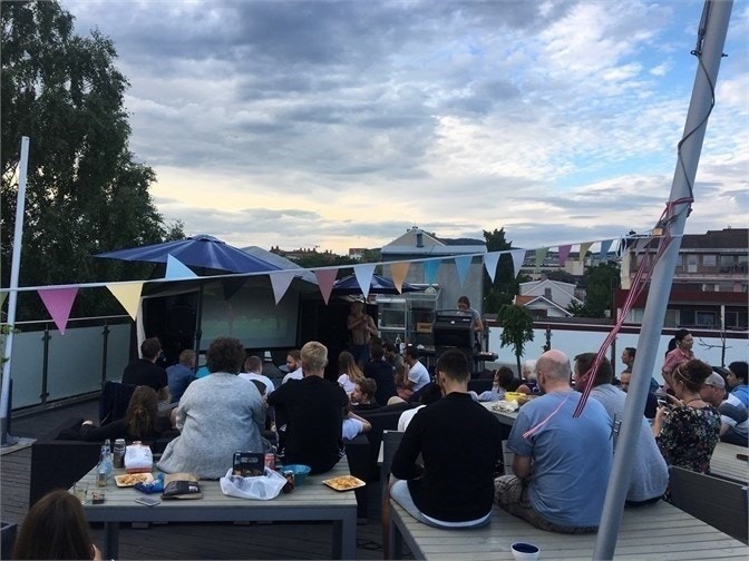 Felles takterasse Galleribilde