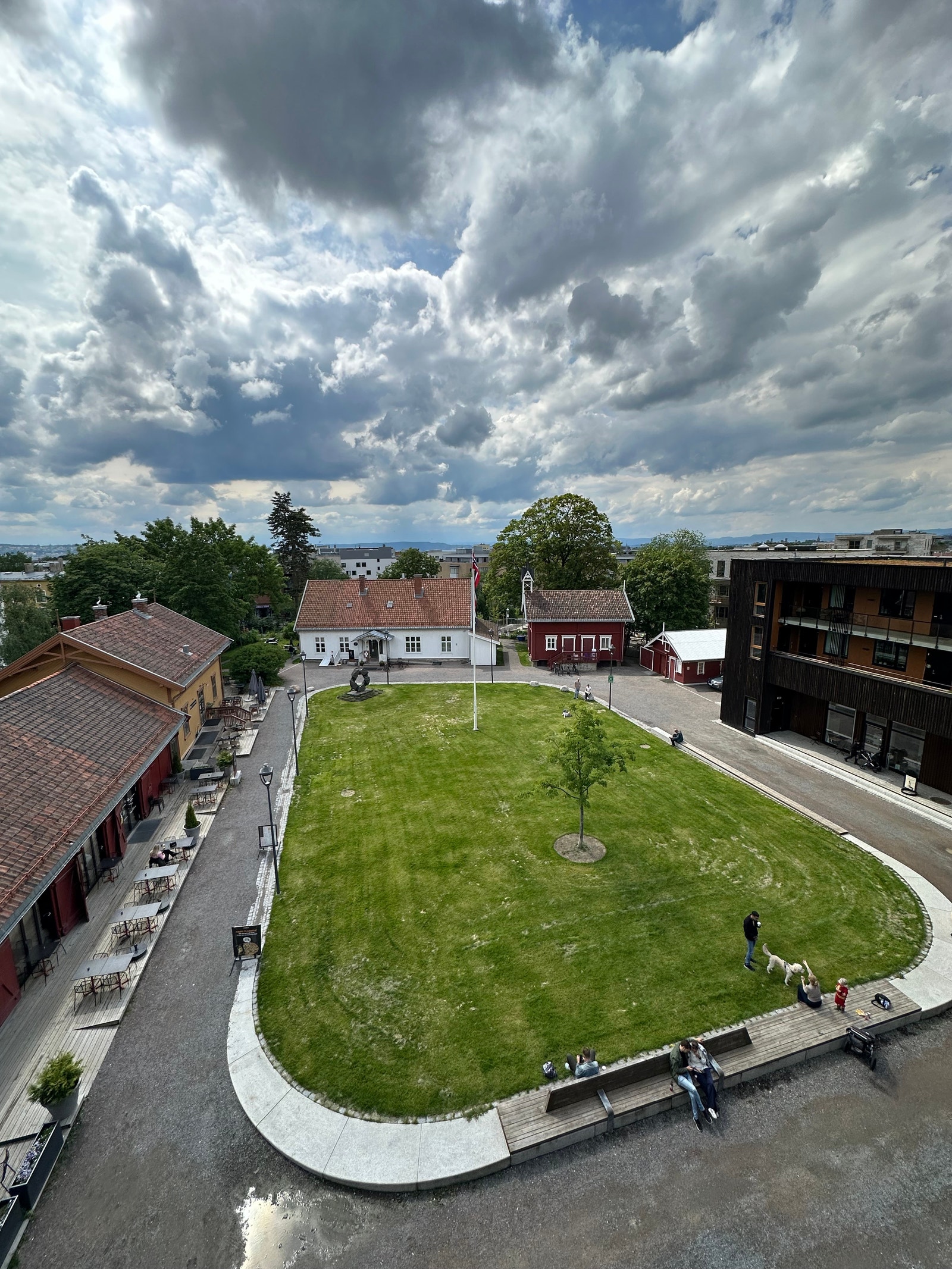 Utsikt fra takterrassen Galleribilde