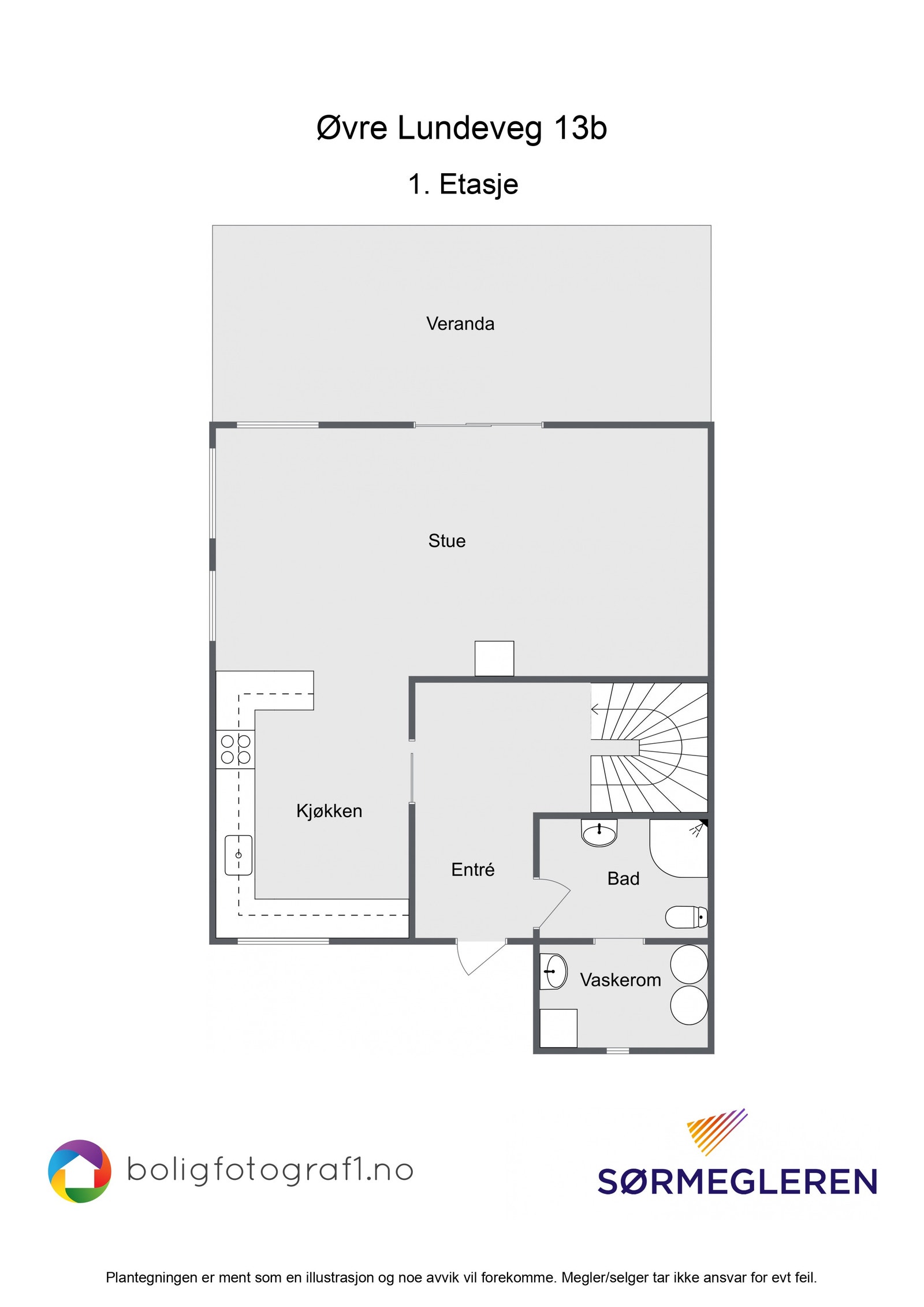 Plantegning 1.etasje Galleribilde