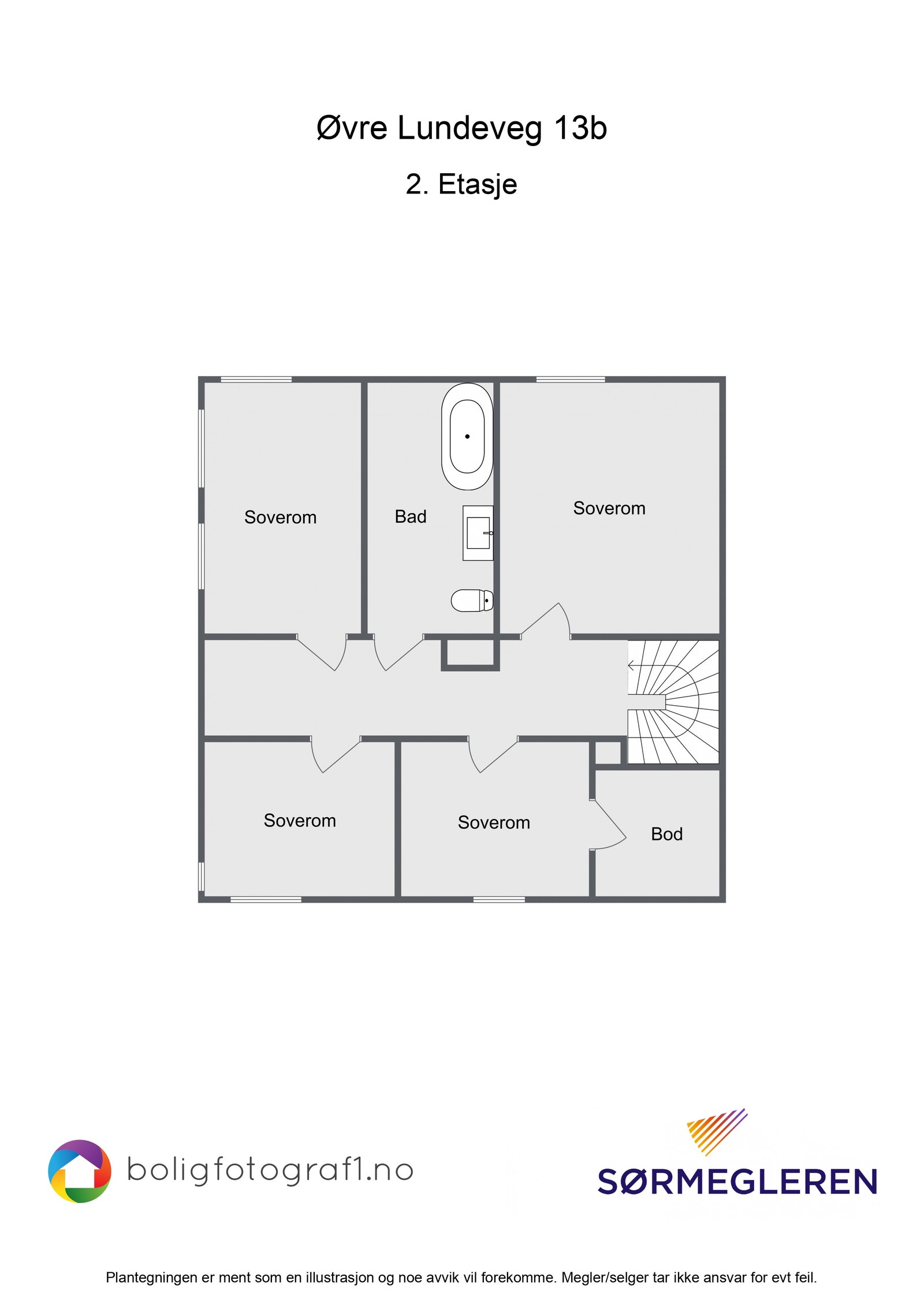 Plantegning 2.etg Galleribilde