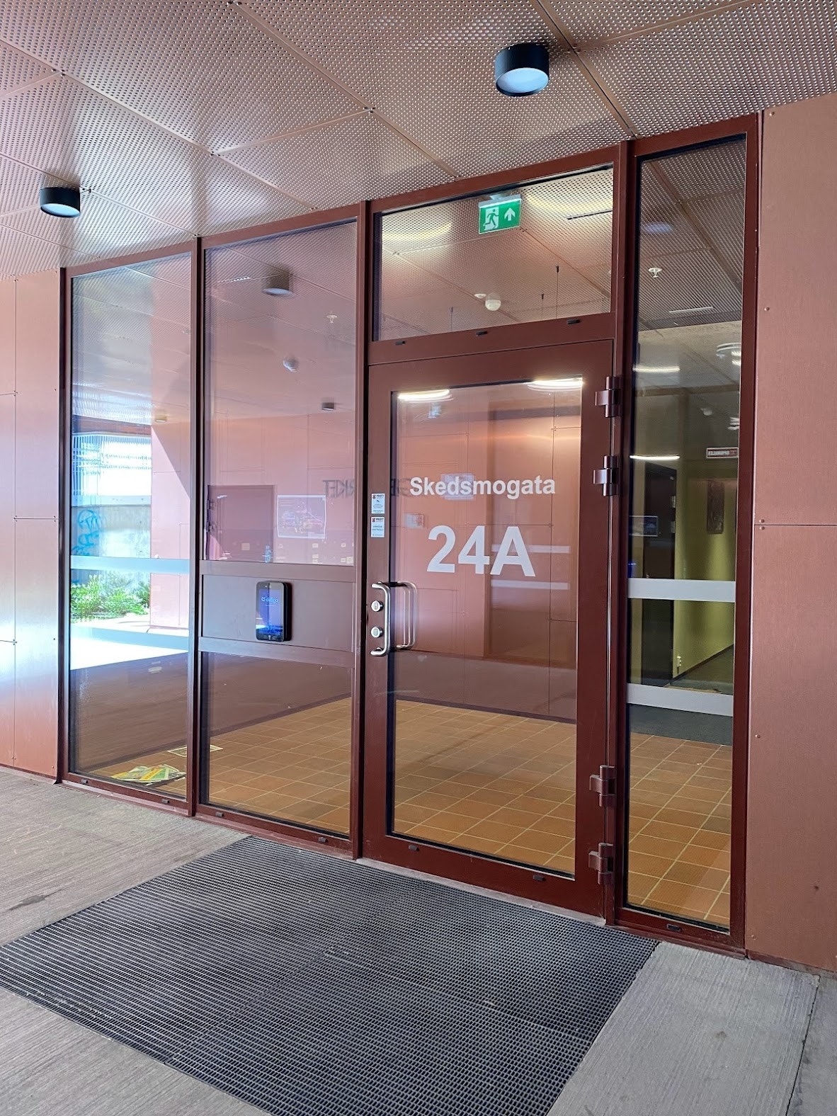 inngangsparti. App & Nøkkel kan brukes for å komme inn Galleribilde