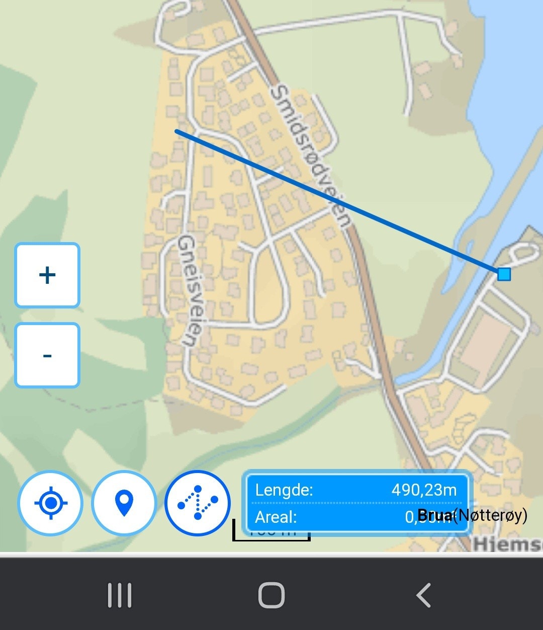 Ca 500 meter til mulig leie av båtplass. Nøtterøy Båtsenter. Galleribilde