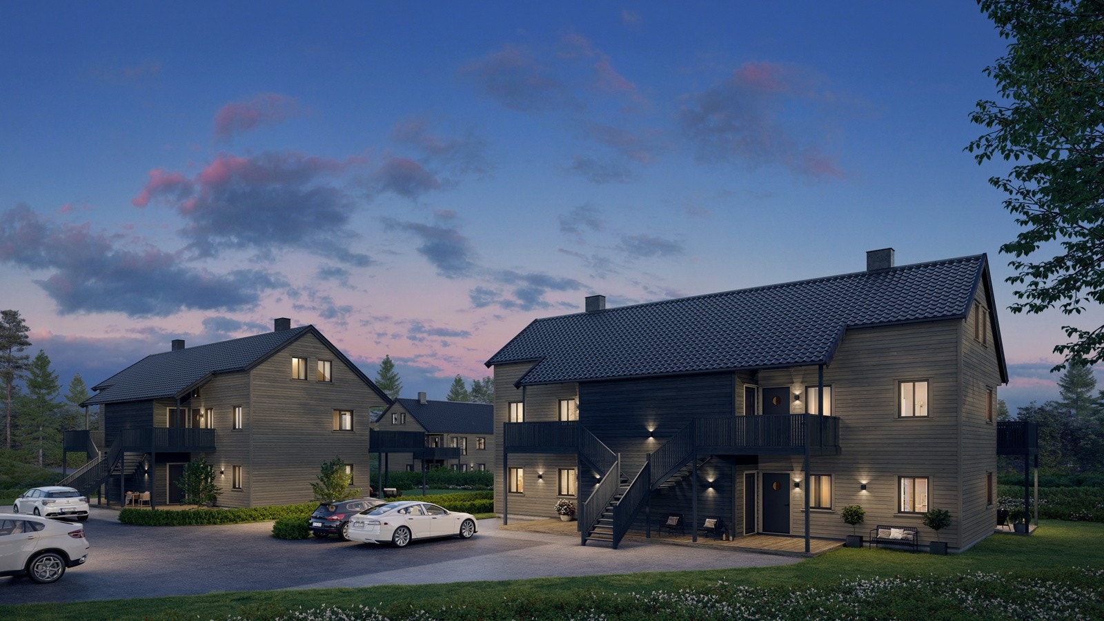 Kveldsstemning på Tybakktoppen - Illustrasjonsfoto. Galleribilde