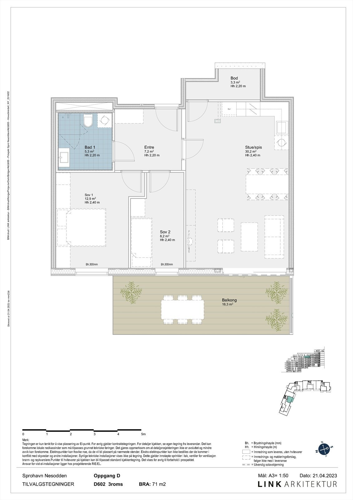 Plantegning D602. Galleribilde