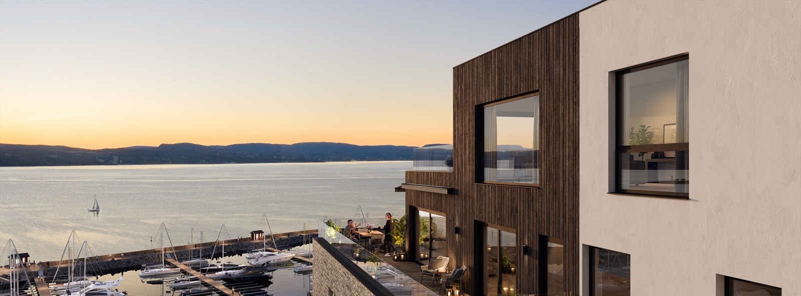 Mulighet for kjøp av både båtplass og garasje.
Ferdigstillelse 1. kvartal 2025. Galleribilde