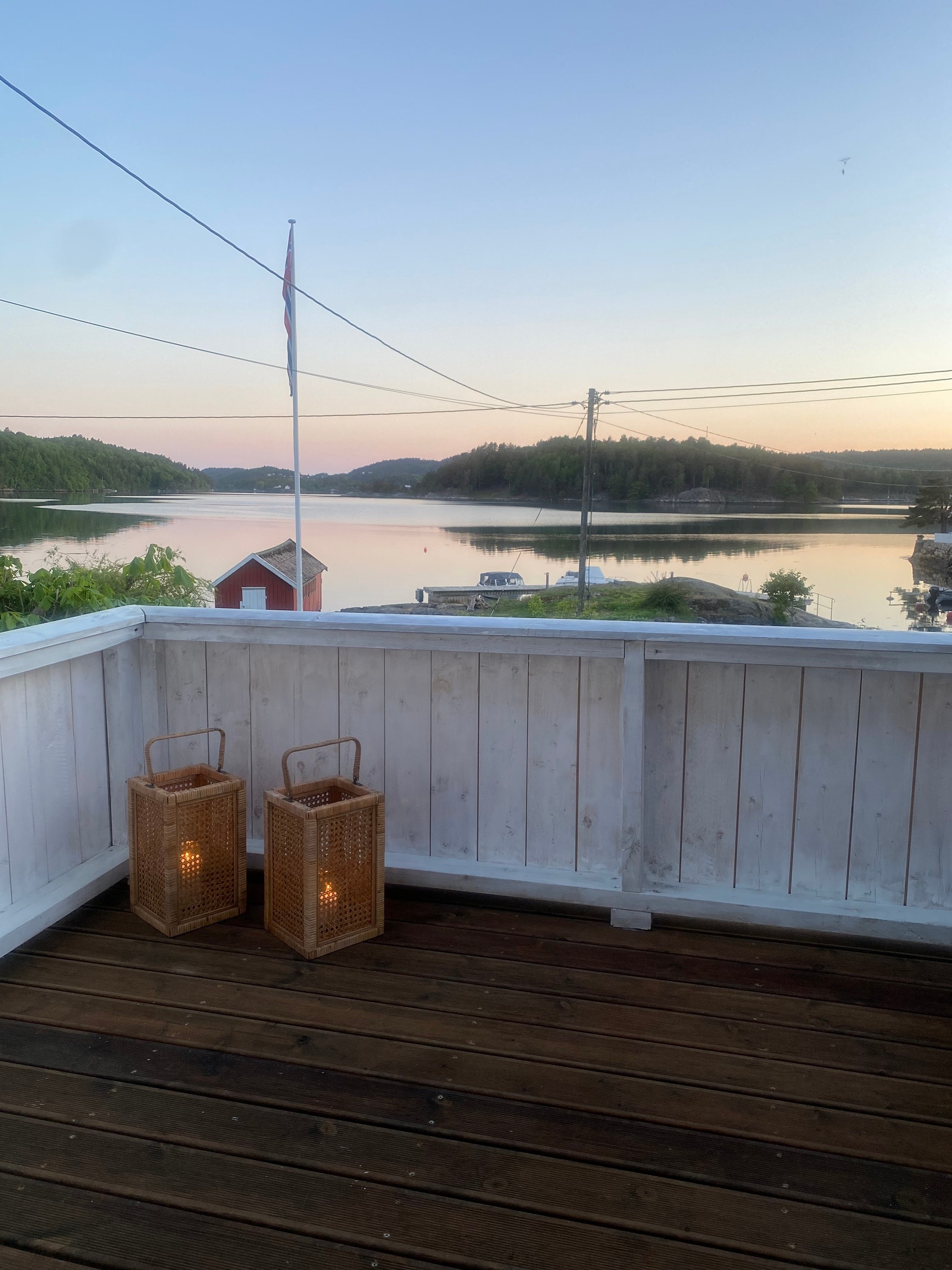 Utsikt fra verandaen. Galleribilde