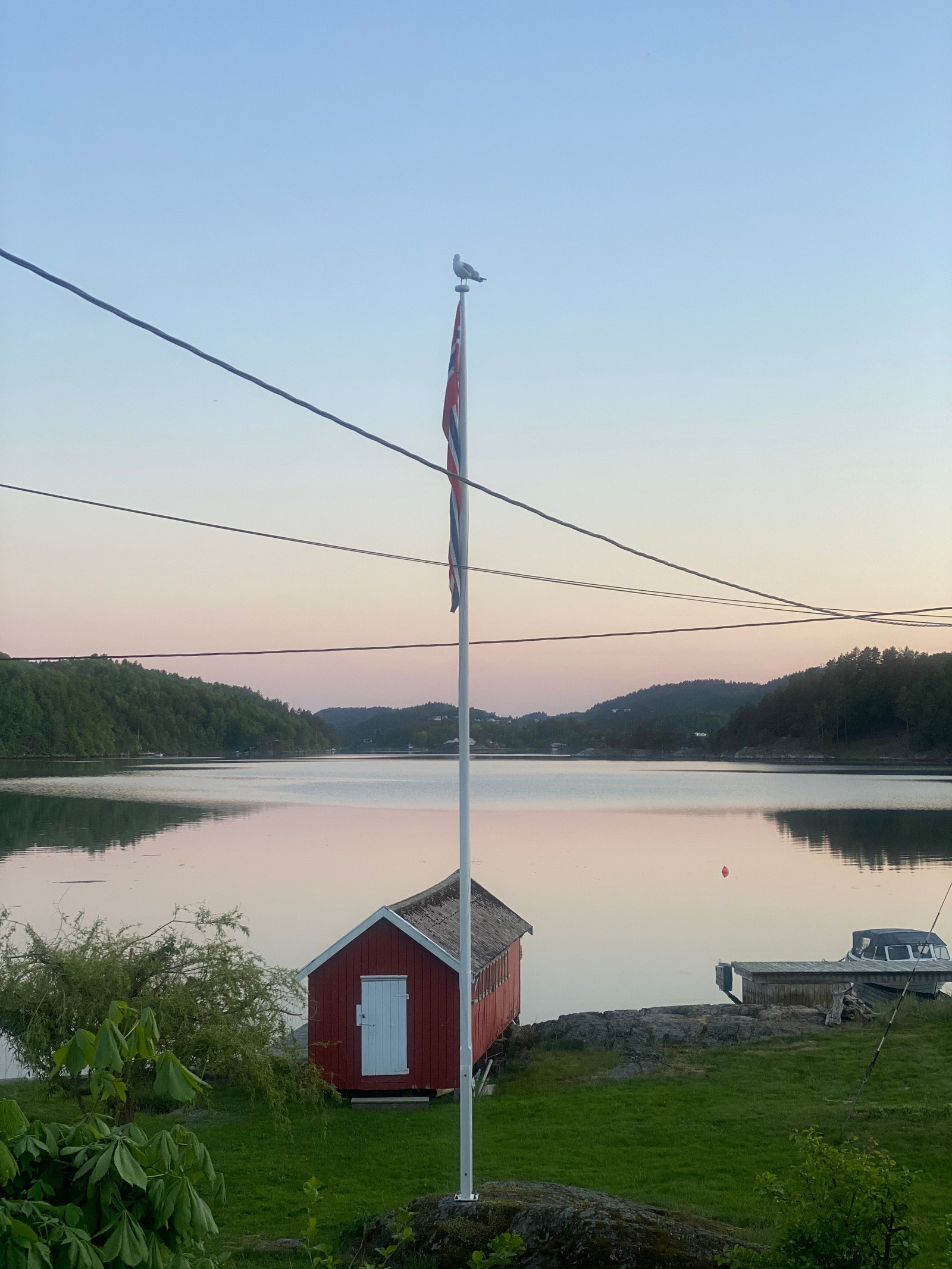Utsikt fra verandaen. Galleribilde