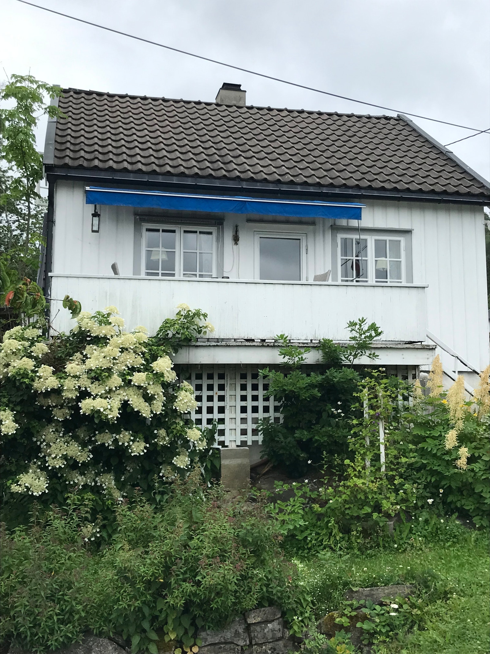 Hytta sett fra fjorden. Galleribilde