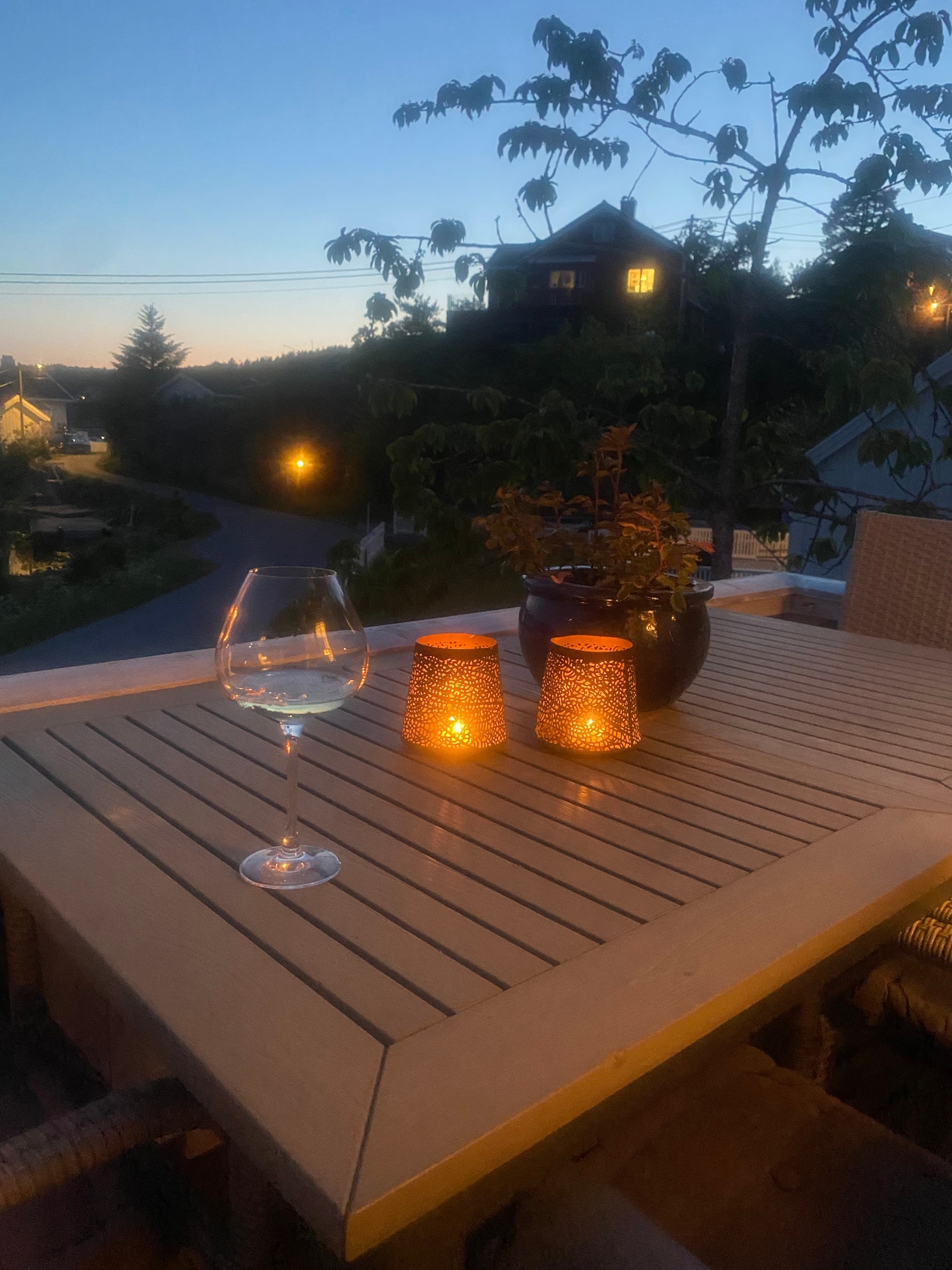 Fra terrrassen. Galleribilde