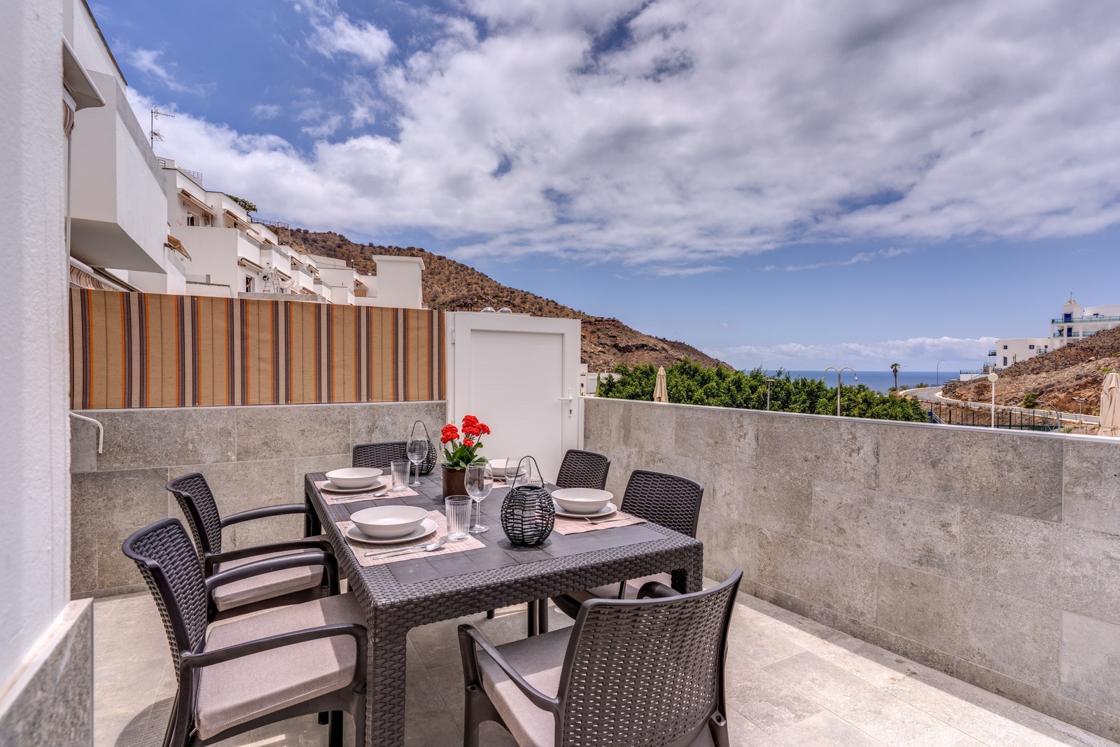 Utsikt terrasse nr 12 (3 sov) Galleribilde