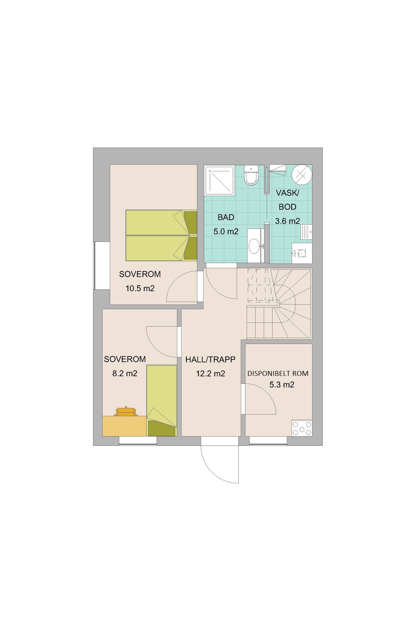 Plantegning sokkeletasje - Bolig 3A Galleribilde