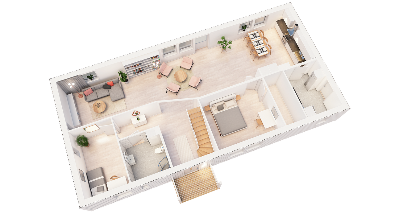 Flere planløsninger tilbys. Visnings hus Galleribilde